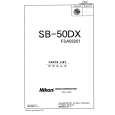 NIKON SB-50DX Catálogo de piezas